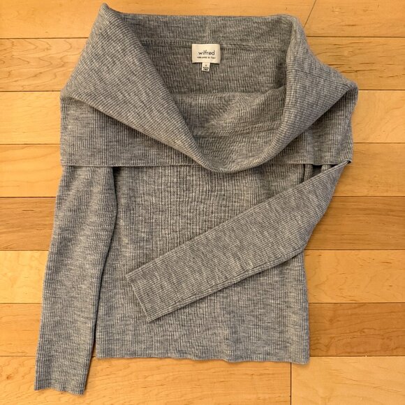 ARITZIA/WILFRED CROQUIS OFF THE SHOULDER SWEATER - Picture 12 of 12